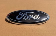 Ford Black Silver Emblem Oval 9 Inch Logo Front Grilletailgate Badge 2004-16 Ford Black Silver Emblem Oval 9 Inch Logo Front Grilletailgate Badge 2004-16