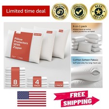 Niagara 2-Pack Queen Pillow Protectors with Hidden Zipper - 20x30 Inches