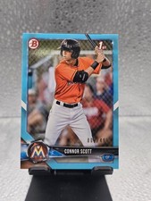 2018 Bowman Draft Paper Connor Scott 1st Bowman Sky Blue 2/499!