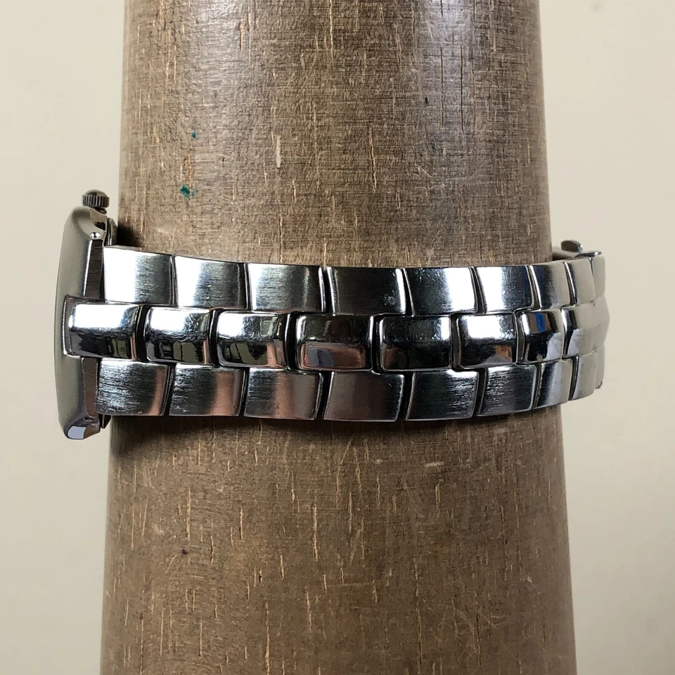 Mossimo男士腕表MM90053时尚银色长方形石英表模拟29毫米手表8 — 第 3/4 张图片