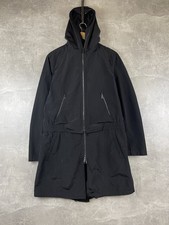 Chaqueta Parka Emporio Armani Limited Línea Mate Con Capucha Dos Capas Cremallera Negra Talla 50