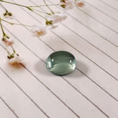 Natural AAA Ceylon Green Spinel Oval Cabochon Edelstein 12x14 MM, 1 Stück