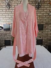 Victorias Secret Vtg 90s Satin Kimono Robe Sleep Shirt Womans Sz M/L Coquette