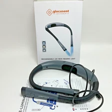 Glocusent Rechargeable LED Neck Reading Light – Hands-Free, Open Box