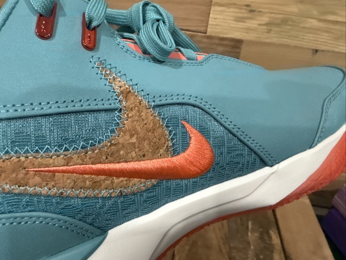 Nike Zoom Lebron Nxxt Gen Ampd Miami Mineral Blue-Wild Mango Sz 12