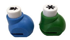 2 Mini Hole Punch Tulip and Snowflake for Crafting Scrapbooking