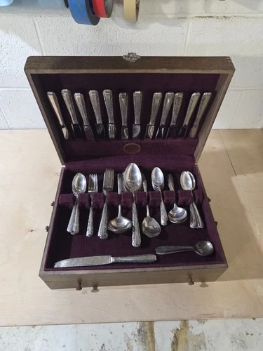 SILVER - 1934 Candlelight by Towle Sterling Silverware - Set for 12 with Chest