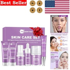 6-Piece Anti-Aging Korean Skincare Set for Radiant Beauty - Travel Friendly