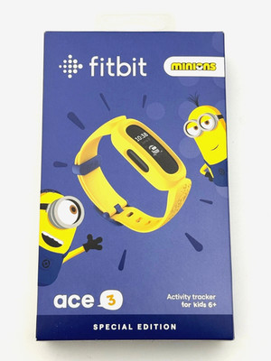 Fitbit Ace 3 Special Edition Minions Activity Tracker for Kids Yellow Brand New