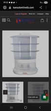 Image of Tefal VC 1301-15 Ultracompact Steam Cooker 9L,  3-Tier Food  Steamer, Stackable 