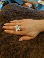 Ring Silber 925 Perlenblume 17,5 / 54
