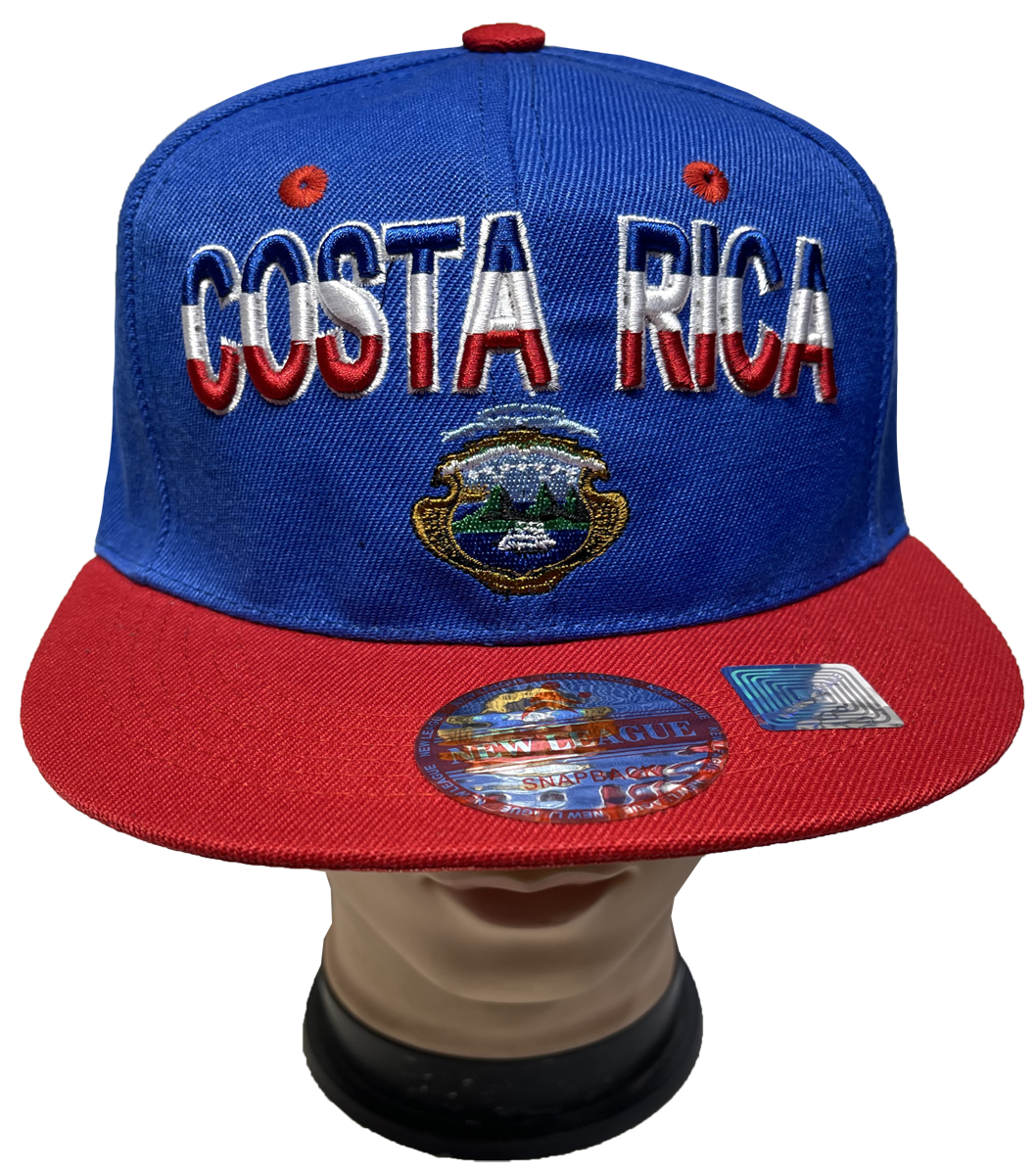 COSTA RICA FLAG 3D Embroidered Hip Hop Snapback Adjustable  display picture 1