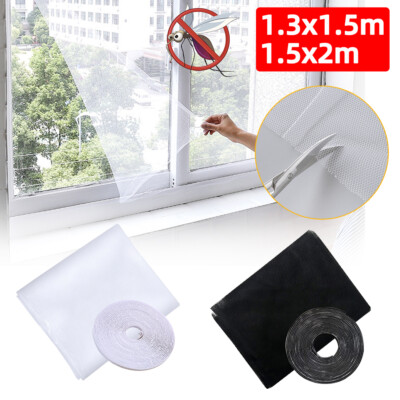 Window Screen Net Mesh Fly Insect White Black Bug Mosquito Moth Door Netting  〒