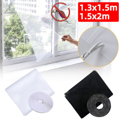 ❀Window Schermate Net Mesh Insect Conosce Mosquito Di Errore Nero Porta Di ☆