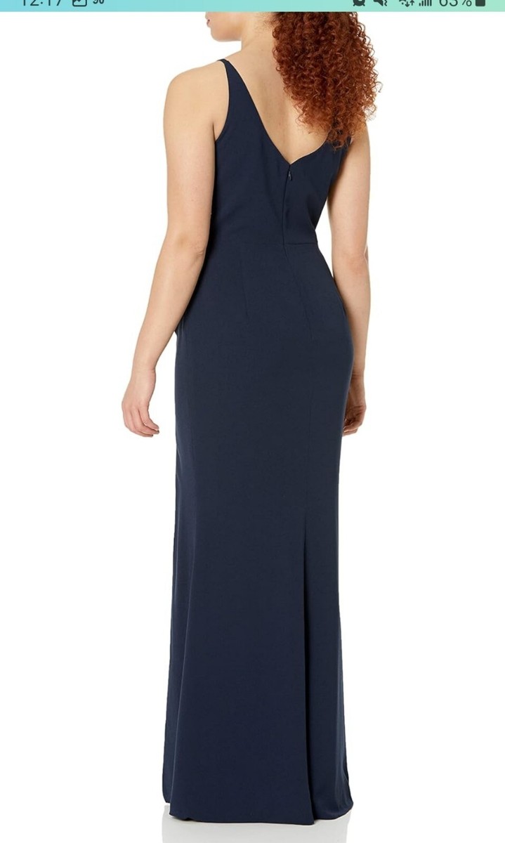 dress the population jordan plunge neck gown Dress The Population Jordan Plunge Neck Gown - BURGUNDY