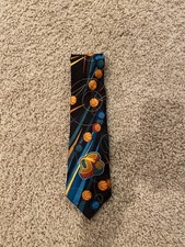 Vtg SEATTLE SUPER SONICS Basketball Team NBA NECK TIE Shawn Kemp Gary Payton