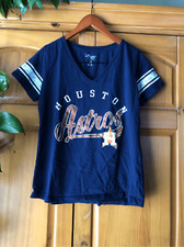 G-III 4her by Carl Banks Women's Houston Astros V-Neck T-Shirt Large