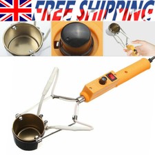 380W Portable Electric Lead Melting Pot Solder Furnace Casting Heads Adjustable