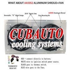 Shroud2x14 Electric Fansrelay For 88-99 Chevy Gmc Ck 1500 2500 3500 5.7 7.4l