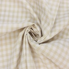 Polycotton Fabric 1/4" Gingham Check Dress Craft School Summer