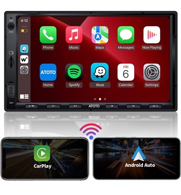 Atoto F7G2A7WE Black Bluetooth USB Android In Dash Auto Video & Nav Open Box 
