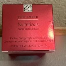 Estee Lauder Nutritious Super-Pomegranate Radiant Energy Night Cream/Mask 1.7oz