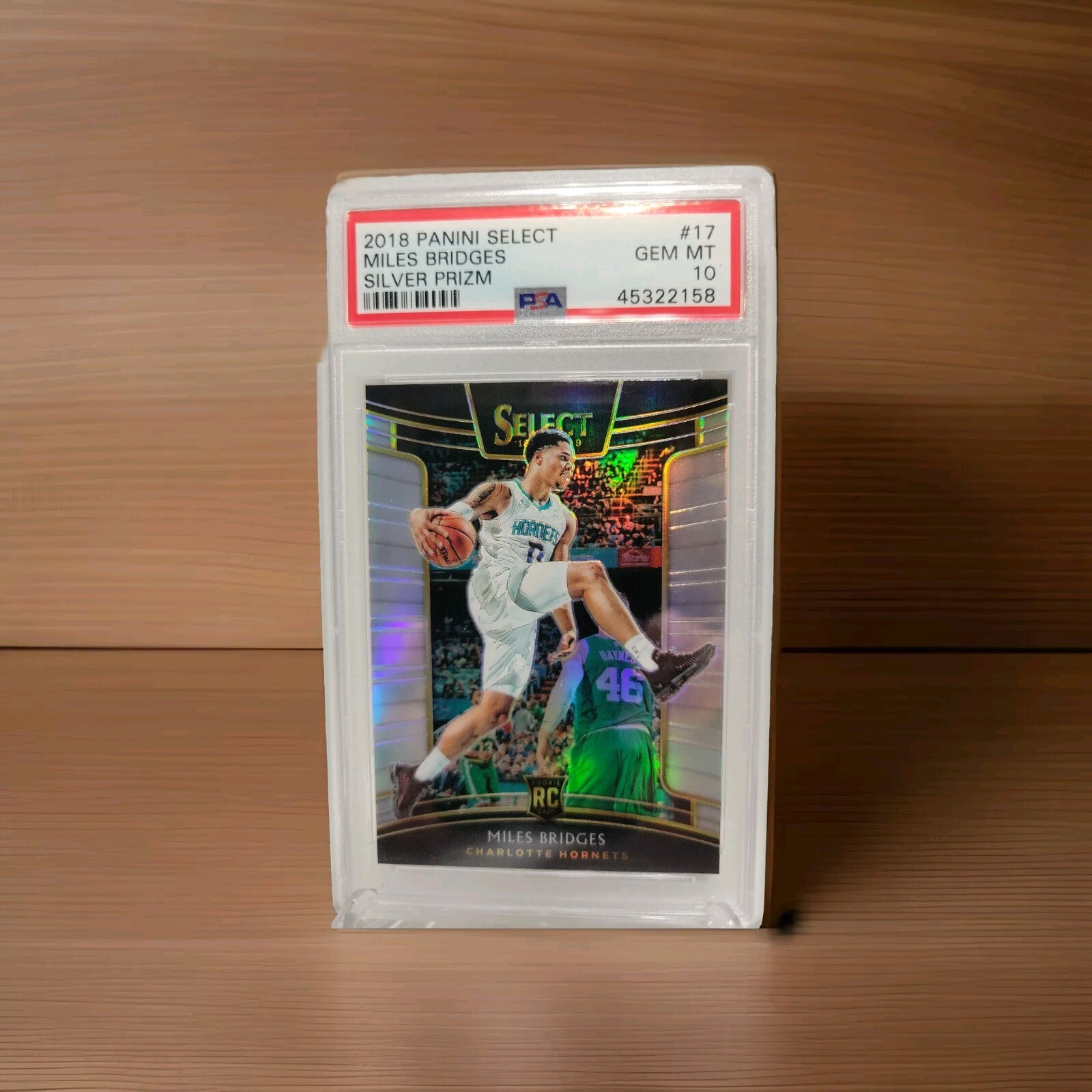 PSA 10 Miles Bridges 2018 Panini Select Silver Prizm RC #17 great investment
