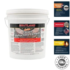 High-Temperature Refractory Cement - No Cure Required, Perfect for DIY Projects