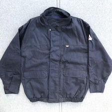 XL Bulwark FR Men's Flame Resistant Navy Lined Bomber Jacket JT J8NV3 NWOT