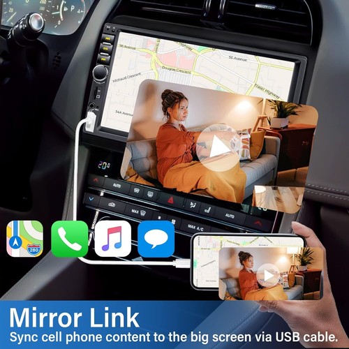 Double 2Din Bluetooth Car Stereo Radio Player 7" Touch Screen for Apple/Android - Picture 7 of 16