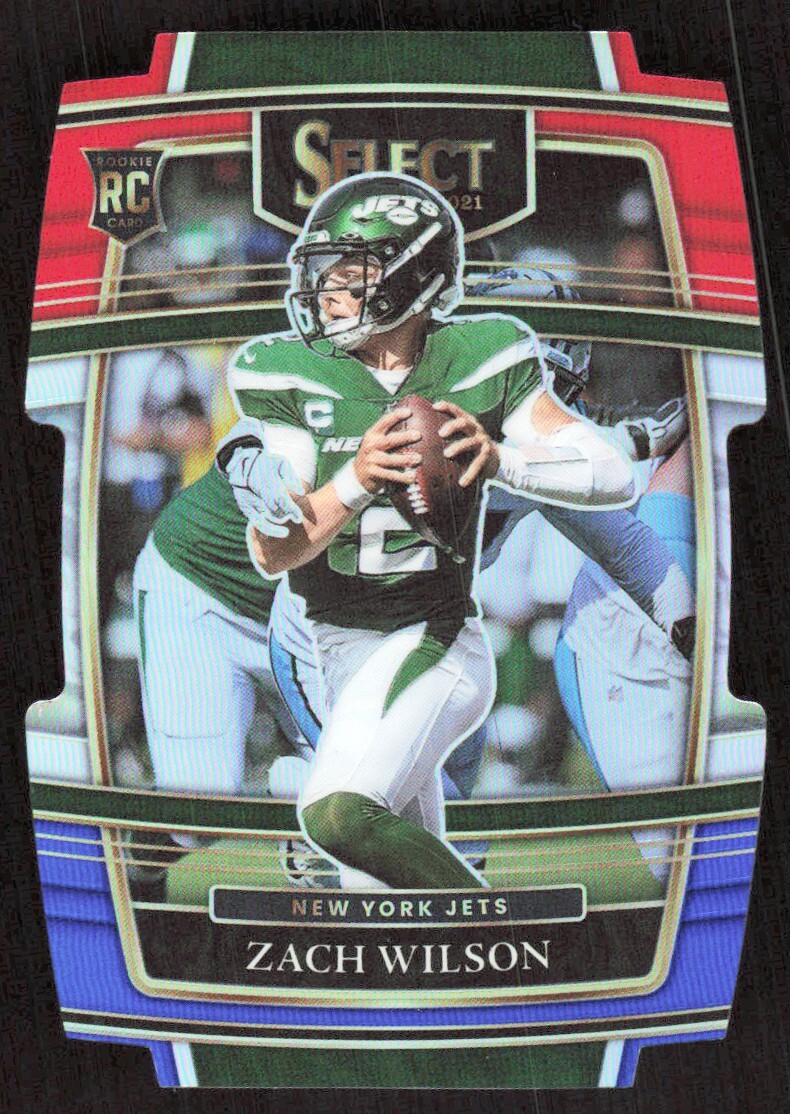 2021 4608B PANINI SELECT RED WHITE BLUE DIE-CUT PRIZM Zach Wilson