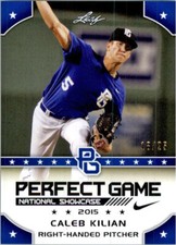 CALEB KILIAN 2015 Leaf Perfect Game NIKE All-American SHOWCASE BLUE Rookie #/25