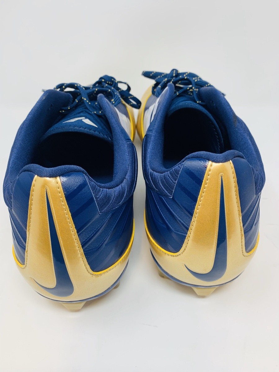 Nike Vapor Speed Low TD Football Cleats Sz 16 M Navy Blue And Gold  846805-022