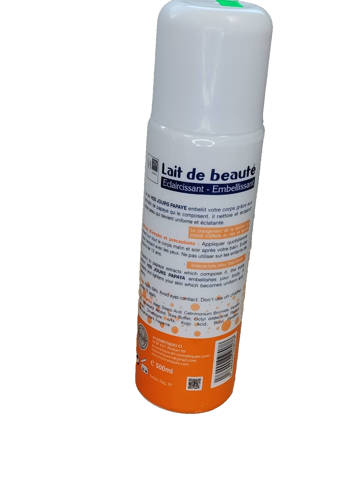 H20 JOURS PAPAYA BODY LOTION eBay