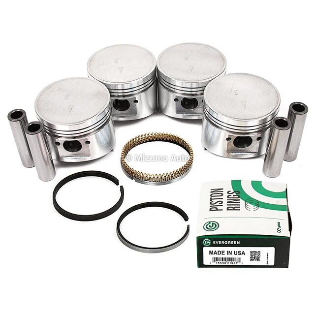 Rodamientos de varilla principal de pistones aptos para 81-89 Chrysler Mazda Mitsubishi Dodge 2.6L G54B Foto 3 de 4