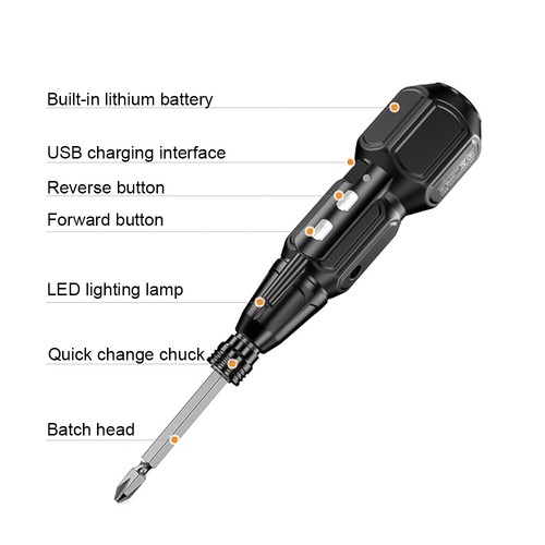 3,6 V Mini Kabelloser Elektrischer Wiederaufladbarer Schraubendreher Elektrische Reparaturwerkzeuge USA - Bild 10 von 16