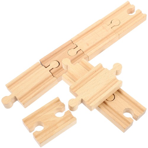 8pcs Wooden Train Track Supplies for Safe and Fun Railway Play - Picture 6 of 12