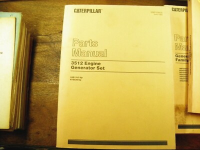 CAT Caterpillar 3512 GENSET ENGINE PARTS MANUAL 24Z1317-UP 67Z535-UP