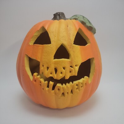 Matrix Industries Happy Halloween Jack-o'-lantern Pumpkin Painted Foam