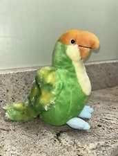 Ganz Webkinz Plush Bird Parakeet HM354 Green Yellow Parrot No Code Stuffed