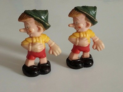 Old Toy Lot Of 2 Figurines Pinocchio Heimo Walt Disney Production Vintage Ebay