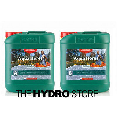 Canna Aqua Flores A &amp;amp;amp; B 5 Liter Set - Hydroponic Nutrient Bloom Flower 5L