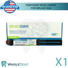 GDT Dental Non Eugen0l Temporary Resin Cement For Fixture Retained Crown 8.8gr