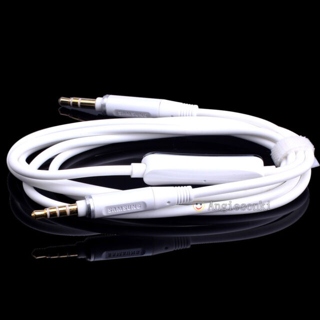 Genuine Audio 3.5mm Headphone Cable Male to Male for Samsung LEVEL OVER with Mic