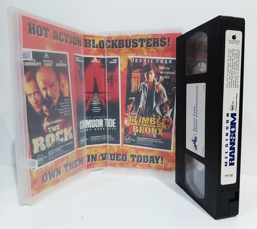 RANSOM Mel Gibson BONUS Double Sided Cover TOUCHSTONE VIDEOVHS PAL LIKE NEW - Picture 4 of 4
