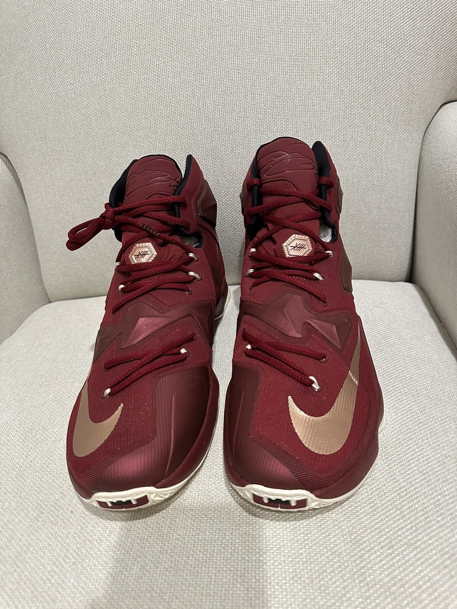 NIKE LEBRON XIII 13 BRONZE SKU 807219 690 TEAM RED US Men display picture 3