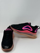 Nike Air Max 720 GS Black Laser Fuchsia Pink Size 5.5Y AQ3196-007 Womens Size 7