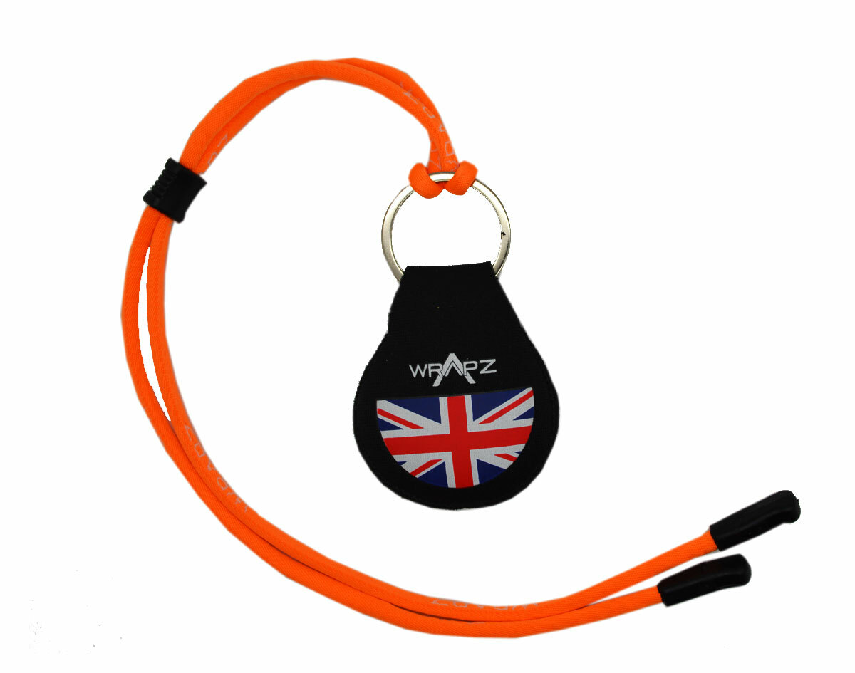 Wrapz FLUORESCENT ORANGE Floating Sunglasses Glasses Lanyard System Cord