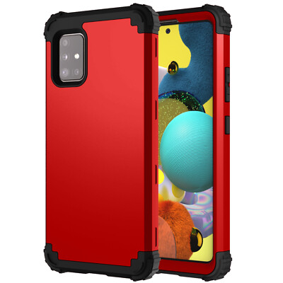 For Samsung Galaxy A51 A71 5G A52 A72 Shockproof Rubber Back Hybrid Case Cover