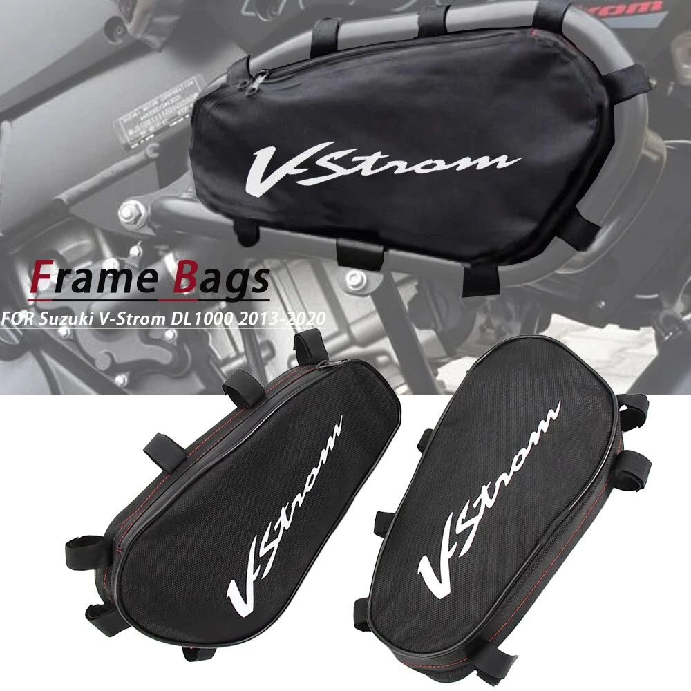 Motorfiets Frame Crash Bars Waterdichte Tas Voor Suzuki V-Strom DL650 DL1000 DL 650 1000 Reparatie Gereedschap Plaatsing Tas Onderdelen(ZWART 2